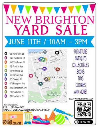 NEW BRIGHTON COMMUNITY YARD SALE – 14 Families