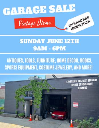 GARAGE SALE SUNDAY 6/12 [VINTAGE ITEMS]