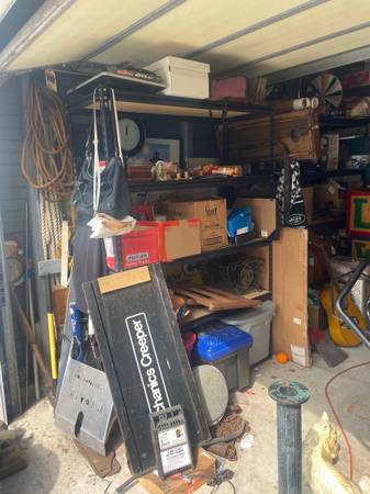 Packed Garage Digger Sale by Appointment