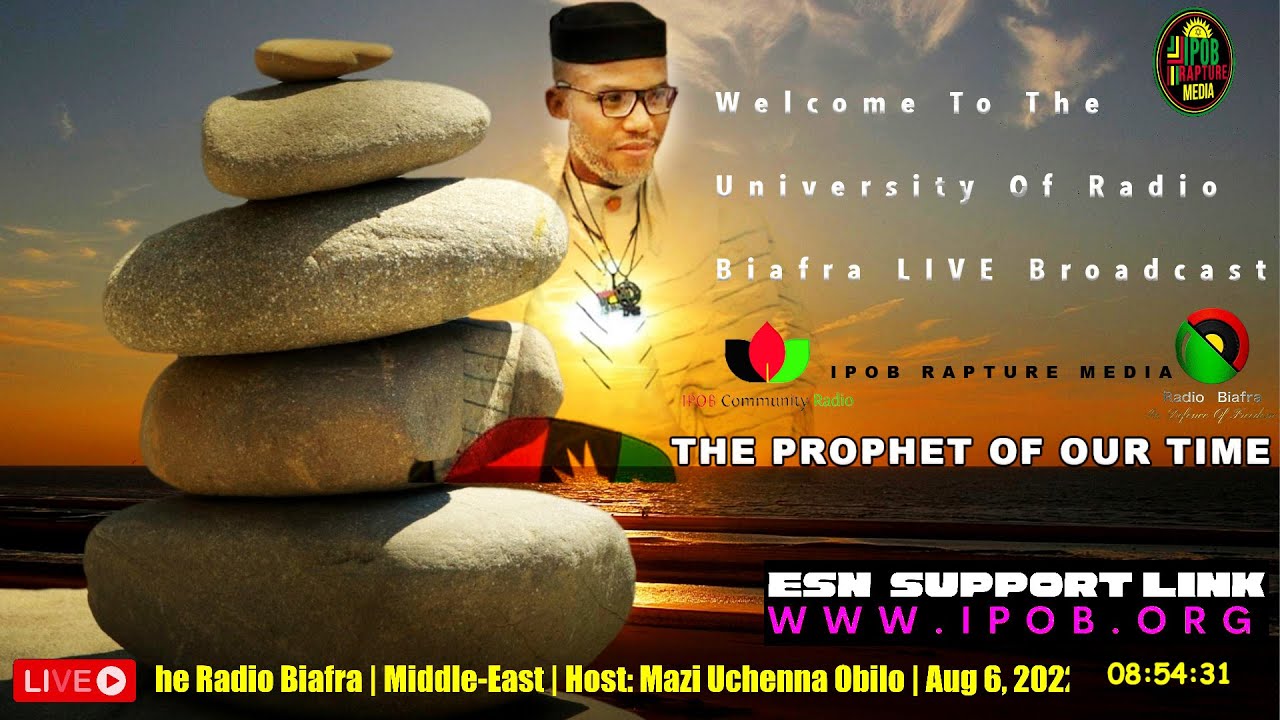 SHABBAT – SHALOM : Welcome To The Radio Biafra | Middle-East | Host: Mazi Uchenna Obilo | Aug 6, 202