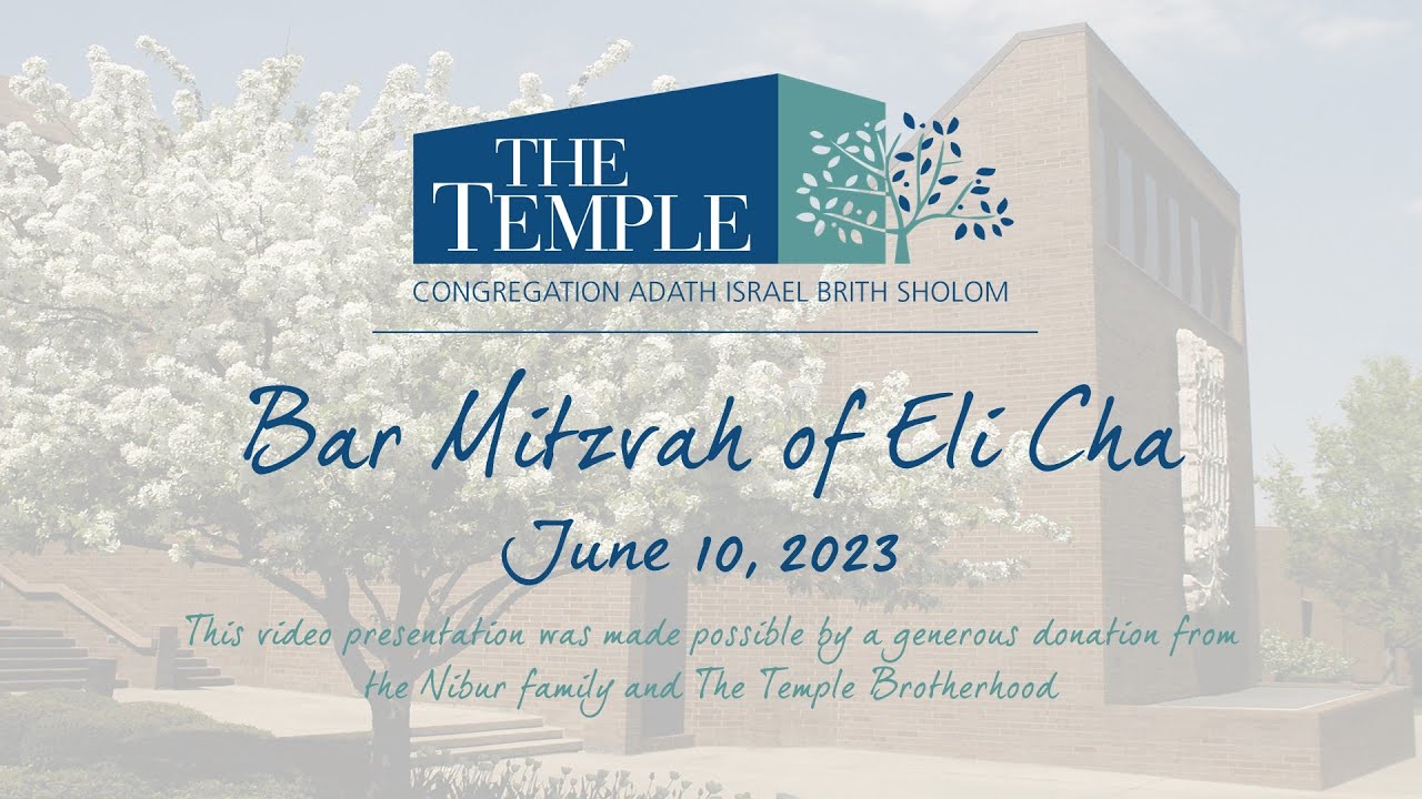 Bar Mitzvah of Eli Cha June 10