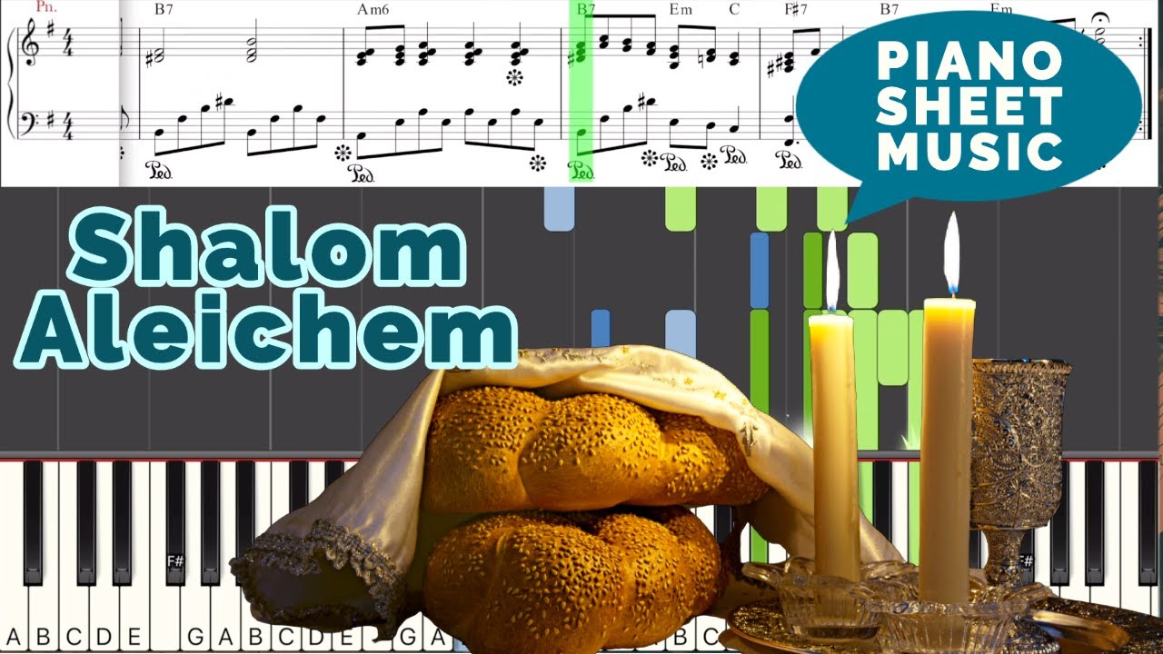 Shalom Aleichem easy piano. Shabbat song sheet music | שלום עליכם – NY ...