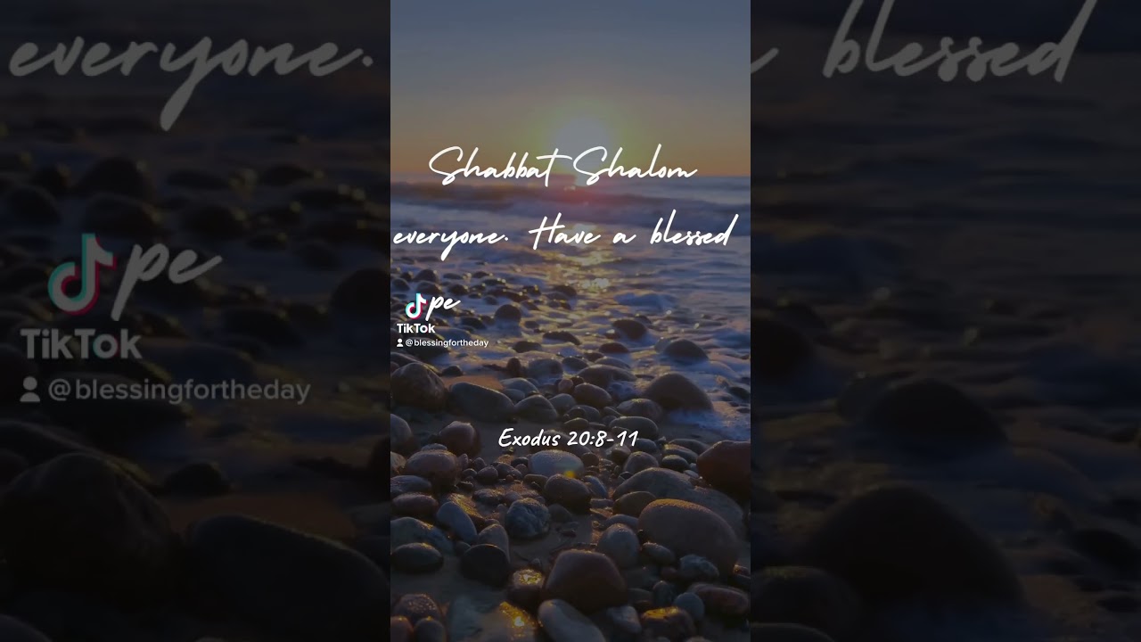 SHABBAT SHALOM 🕊️🌊🌅